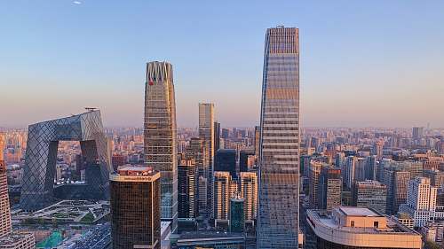 high rise buildings at daytime town